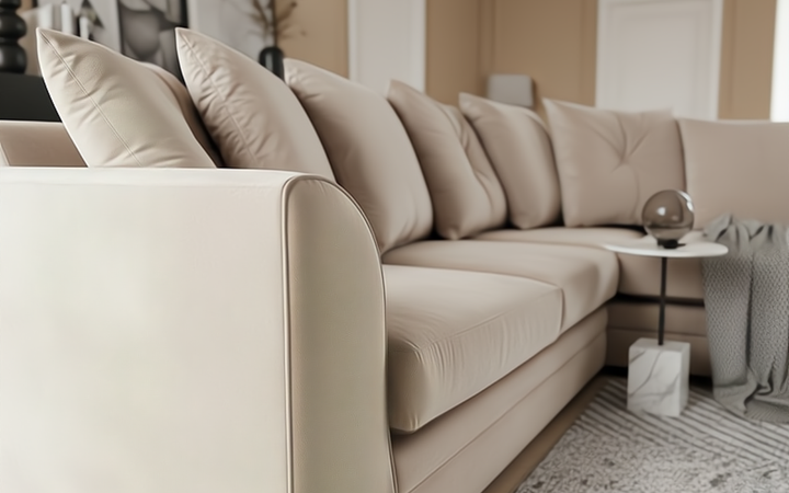 Camden LuxVelvet Corner Sofa - Mink