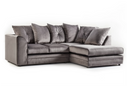 Camden LuxVelvet Corner Sofa - Blue