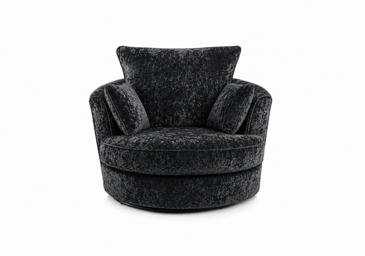 Crush Velvet Swivel Chair