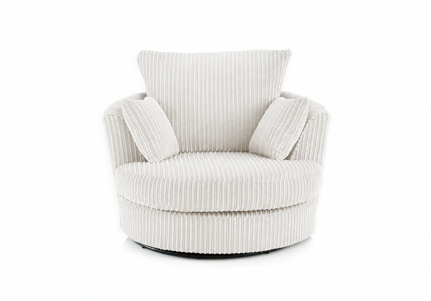 Jumbo Cord Swivel Chair