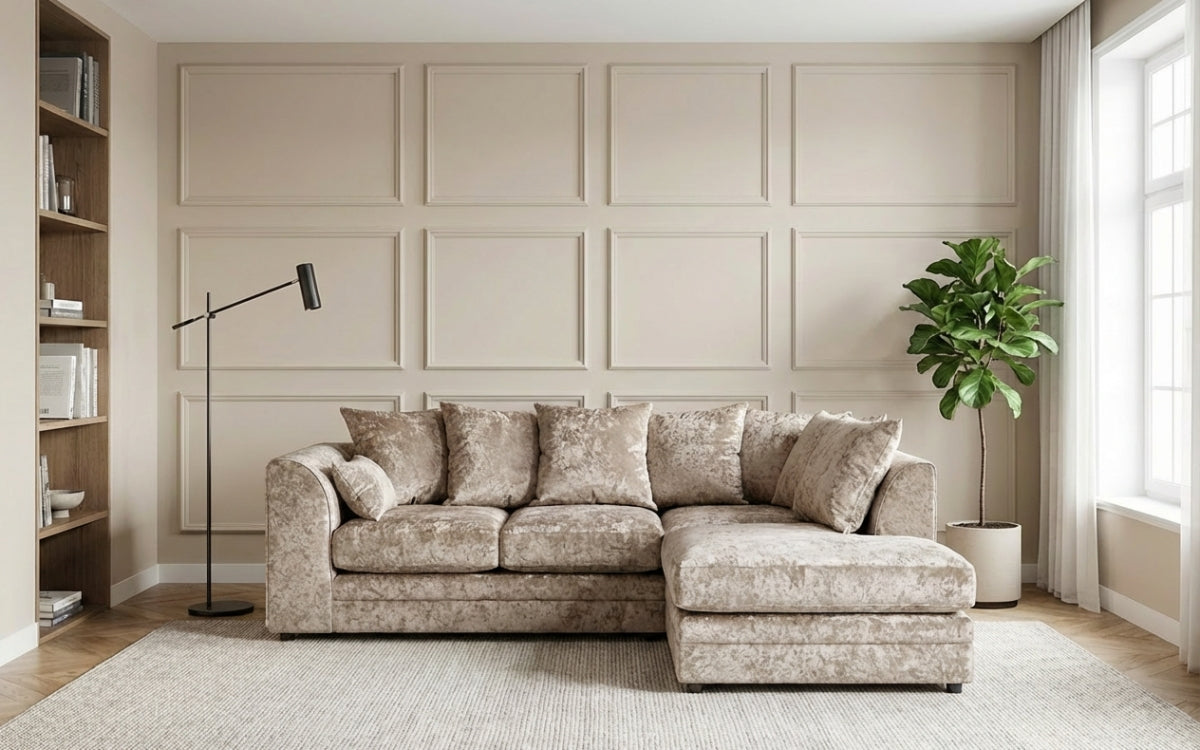 Camden Crushed Velvet Corner Sofa