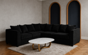 Garrison Plush Velvet Corner Sofa