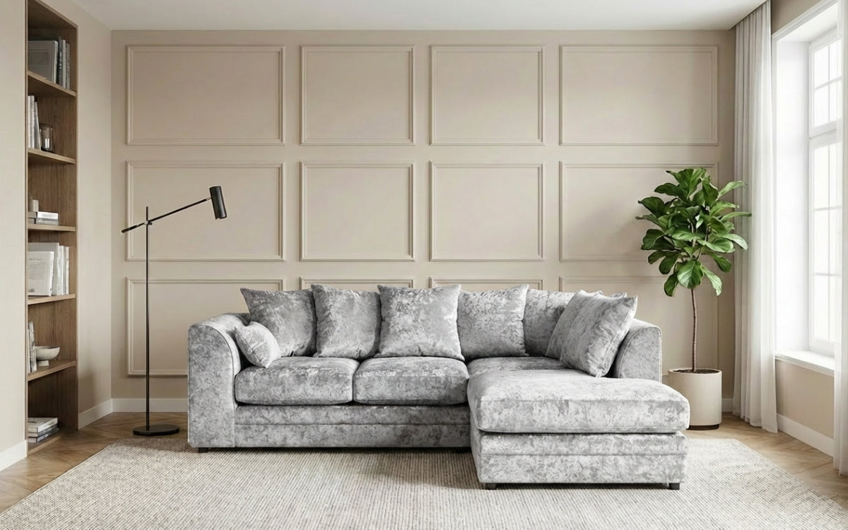 Camden Crushed Velvet Corner Sofa