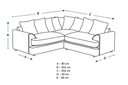 Missouri Jumbo Cord Corner Sofa