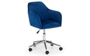 Amalfi Desk & Kahlo Blue Office Chair