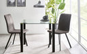 Piero Square Table & 2 Monroe Dining Chairs