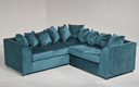 Garrison Plush Velvet Corner Sofa