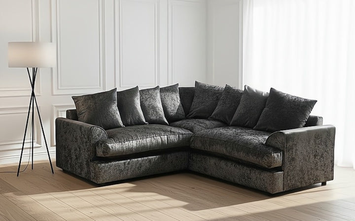 Missouri Crushed Velvet Corner Sofa