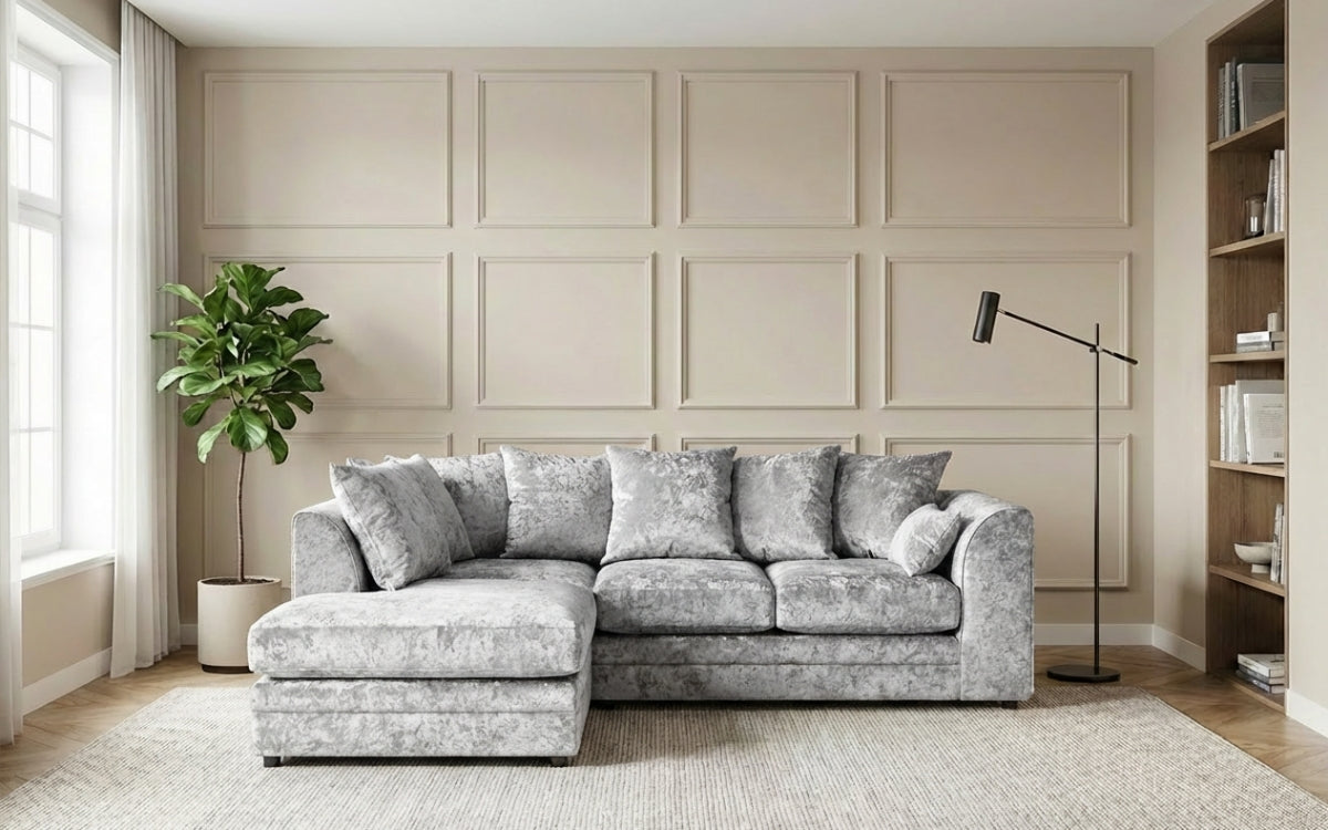 Camden Crushed Velvet Corner Sofa