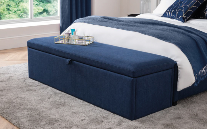 Blue Sorrento Blanket Box
