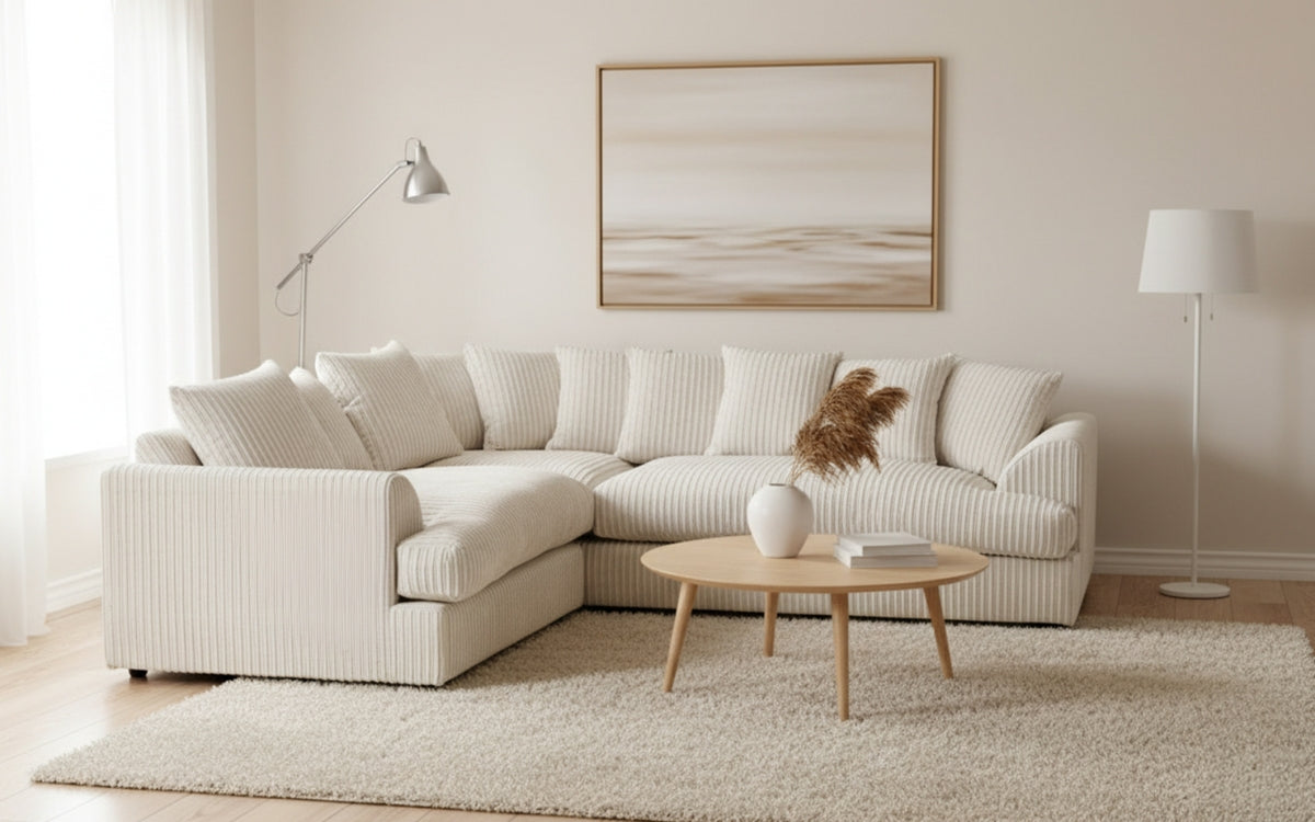 Missouri Jumbo Cord Corner Sofa