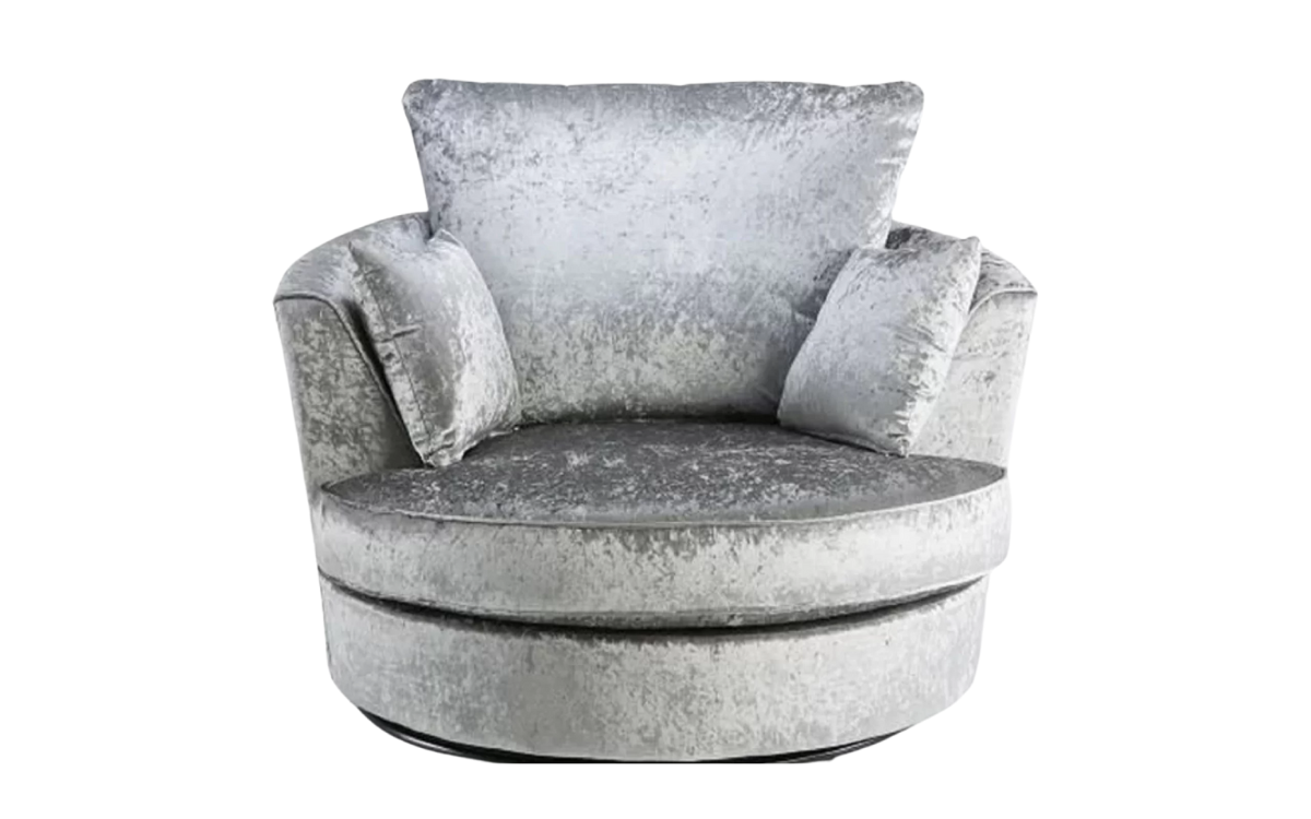 Camden Crushed Velvet Swivel Chair