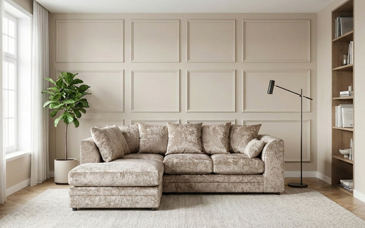 Camden Crushed Velvet Corner Sofa