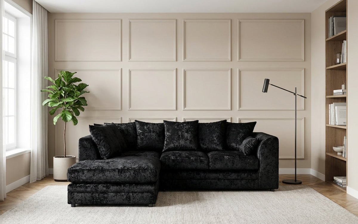 Camden Crushed Velvet Corner Sofa