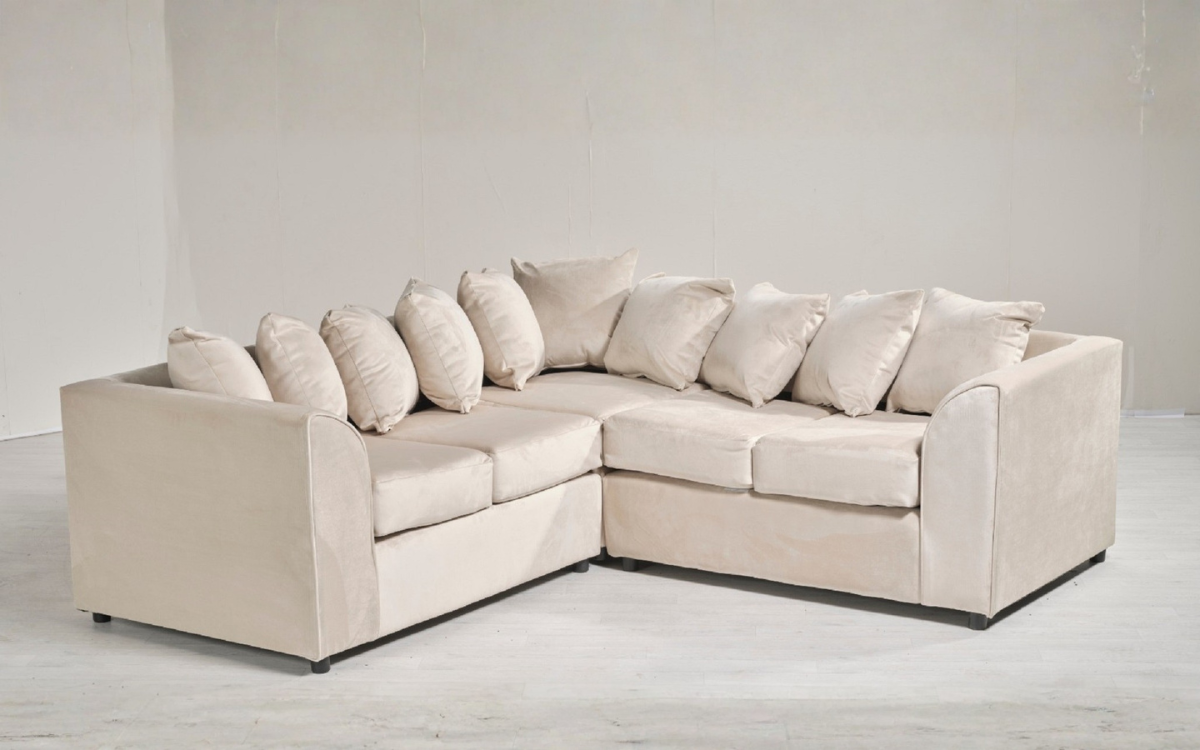 Garrison Plush Velvet Corner Sofa