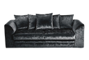 Chicago Crushed Velvet 3 Seater Sofa