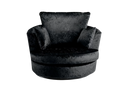 Chicago Crushed Velvet Swivel Chair