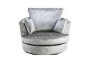 Chicago Crushed Velvet Swivel Chair