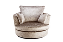 Chicago Crushed Velvet Swivel Chair