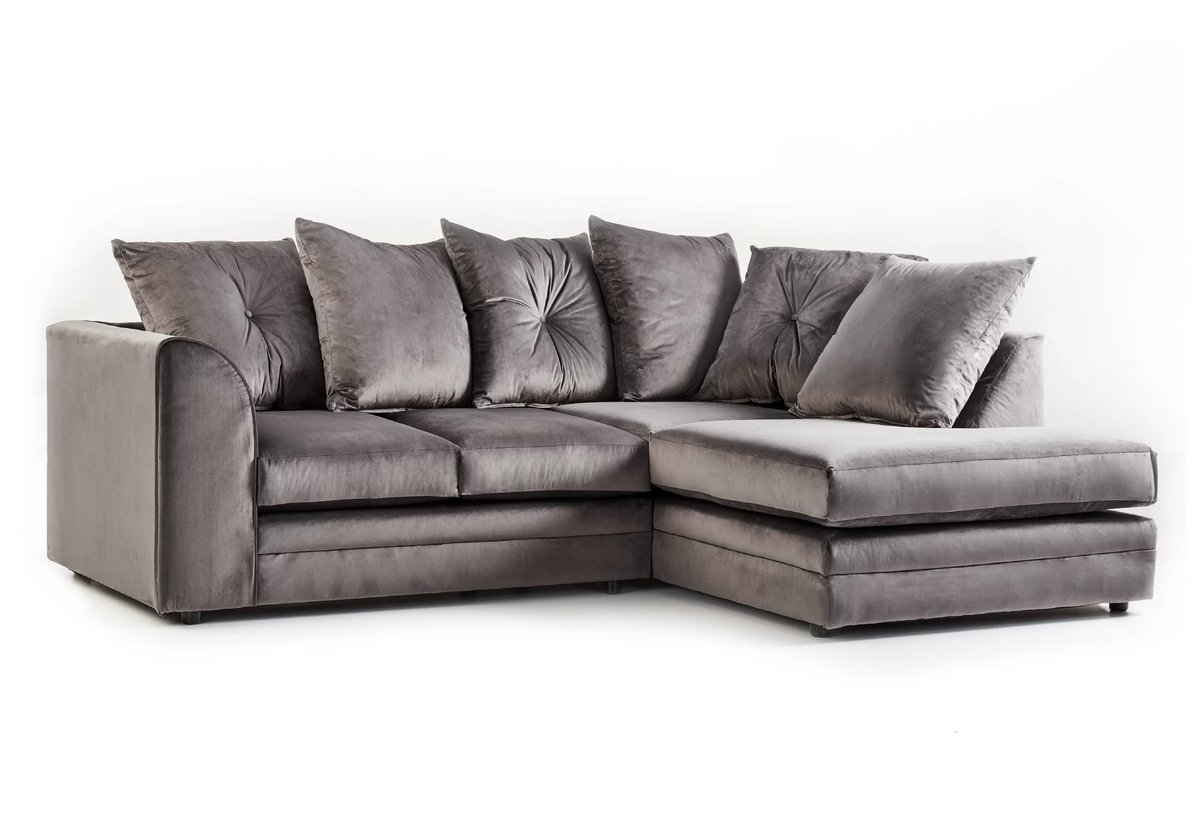 Camden LuxVelvet Corner Sofa - Blue