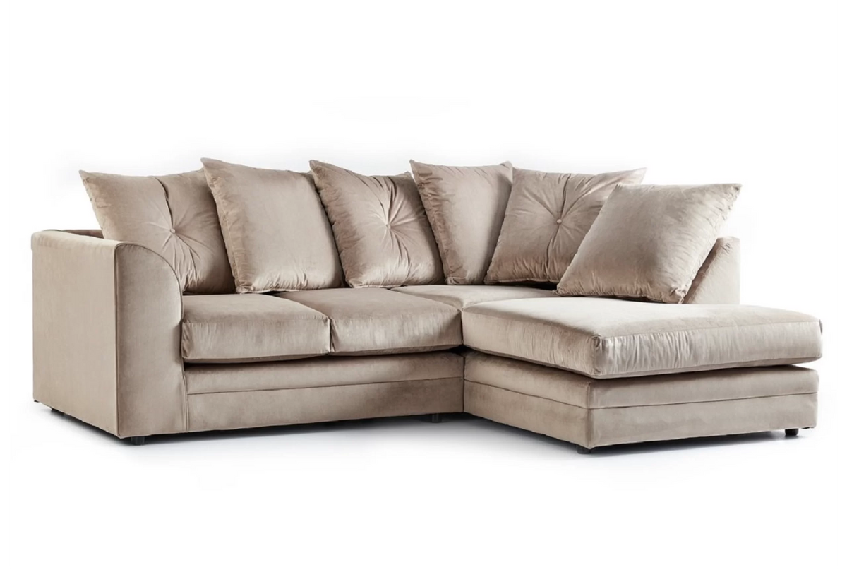 Camden LuxVelvet Corner Sofa - Blue