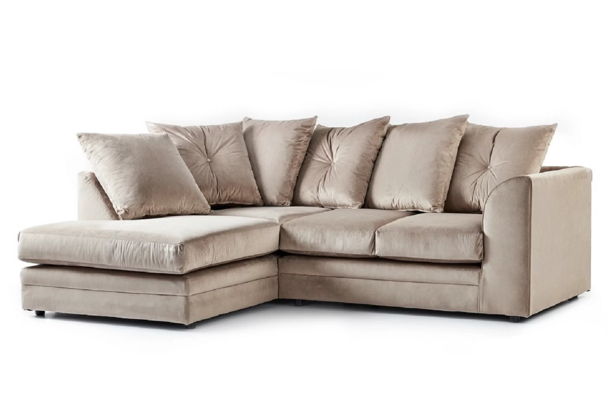 Camden LuxVelvet Corner Sofa - Blue