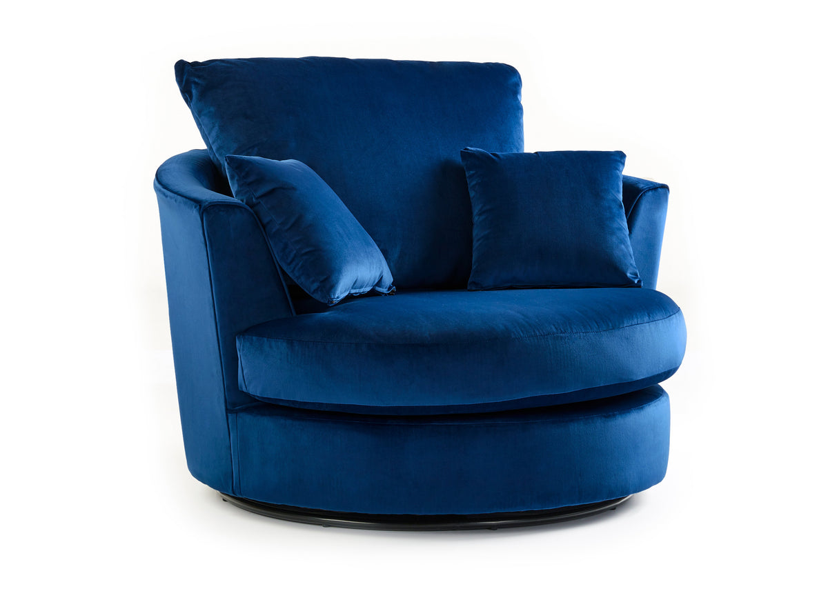 Camden LuxVelvet Corner Sofa - Blue