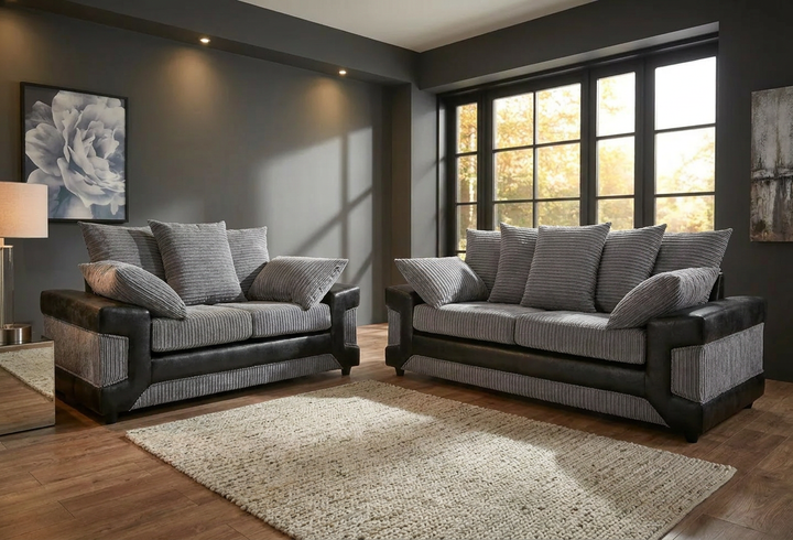 Dino 3+2 Seater - Black