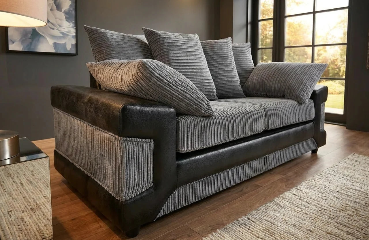 Dino 3 Seater - Black