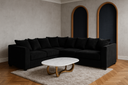 Garrison Plush Velvet Corner Sofa