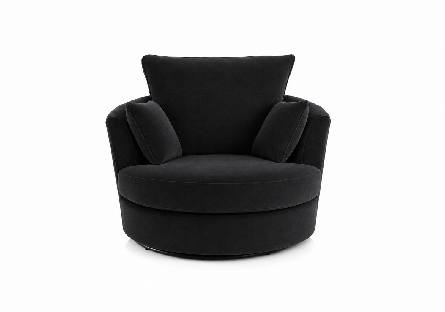 Plush Velvet Swivel Chair