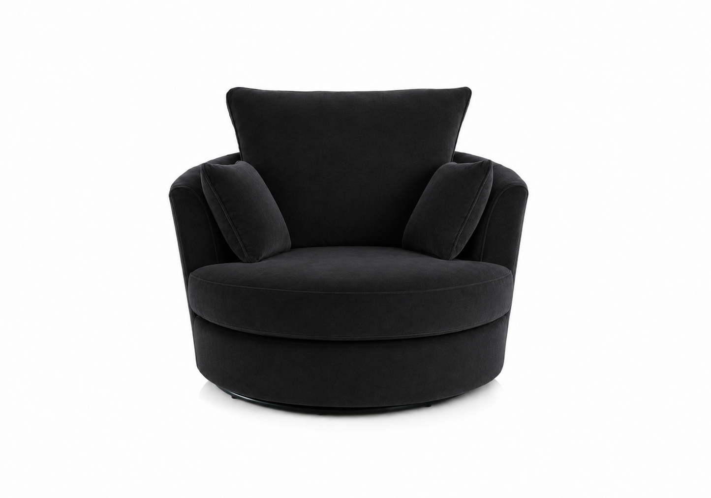Plush Velvet Swivel Chair