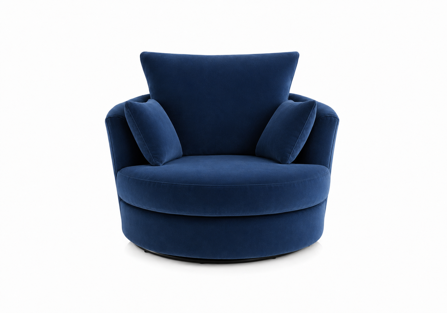 Plush Velvet Swivel Chair
