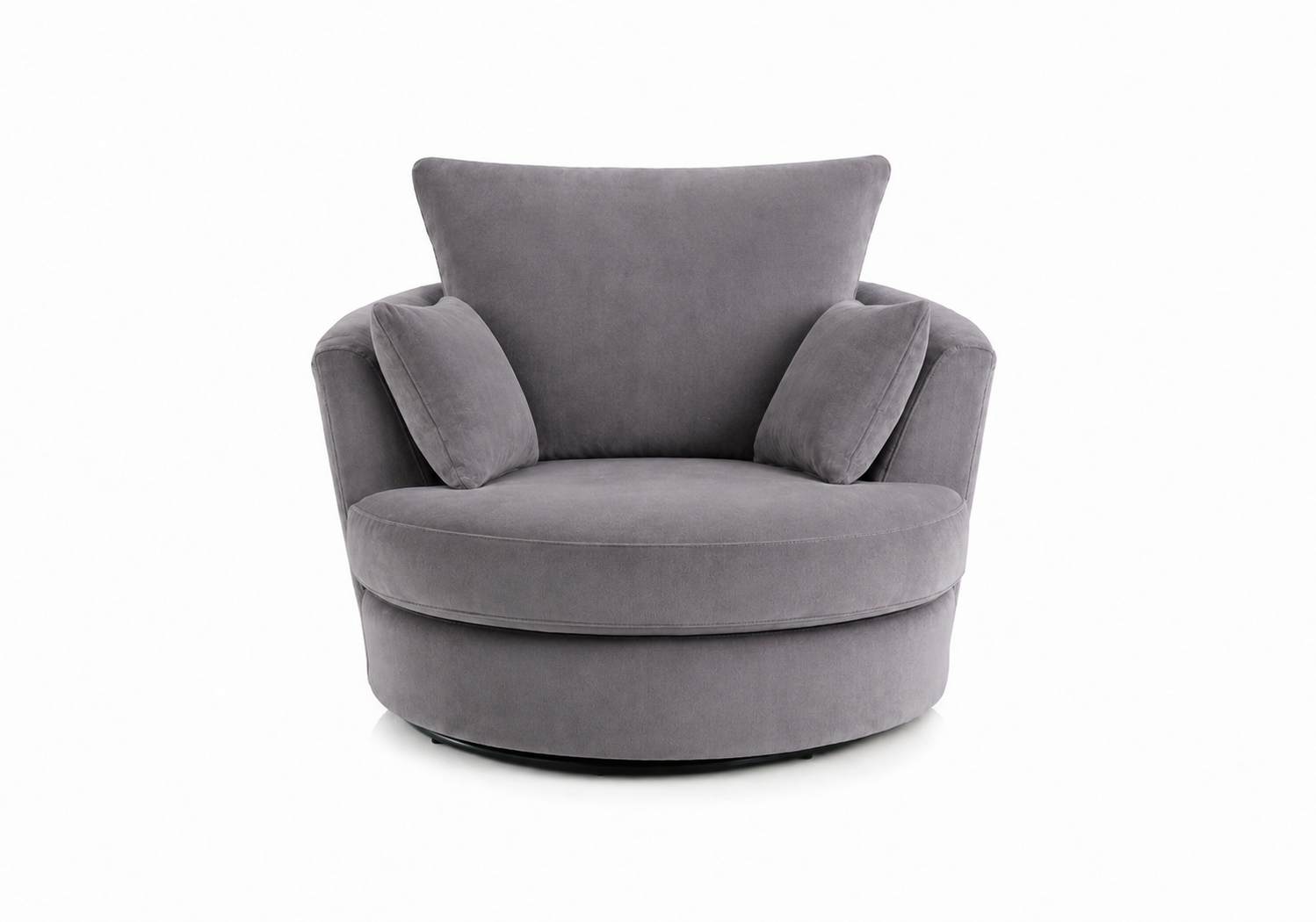 Plush Velvet Swivel Chair
