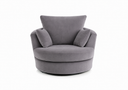 Plush Velvet Swivel Chair
