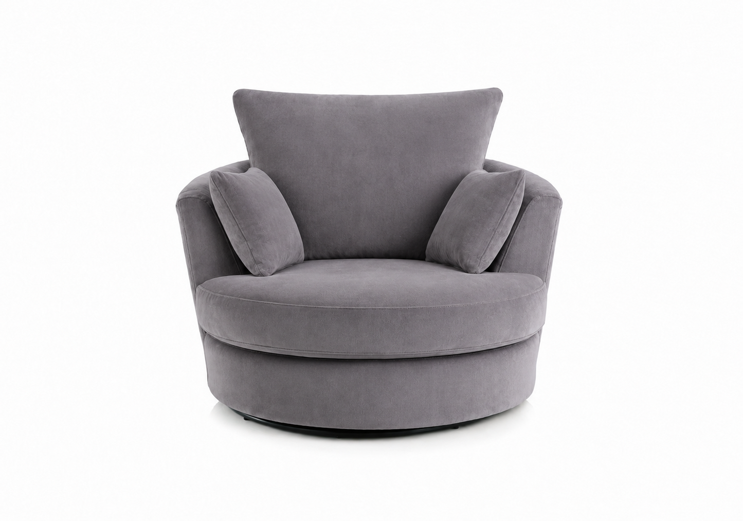 Plush Velvet Swivel Chair