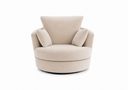Plush Velvet Swivel Chair