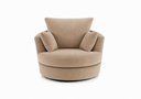 Plush Velvet Swivel Chair