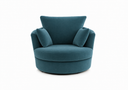 Plush Velvet Swivel Chair
