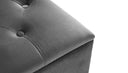 Dark Grey Velvet Ravello Blanket Box
