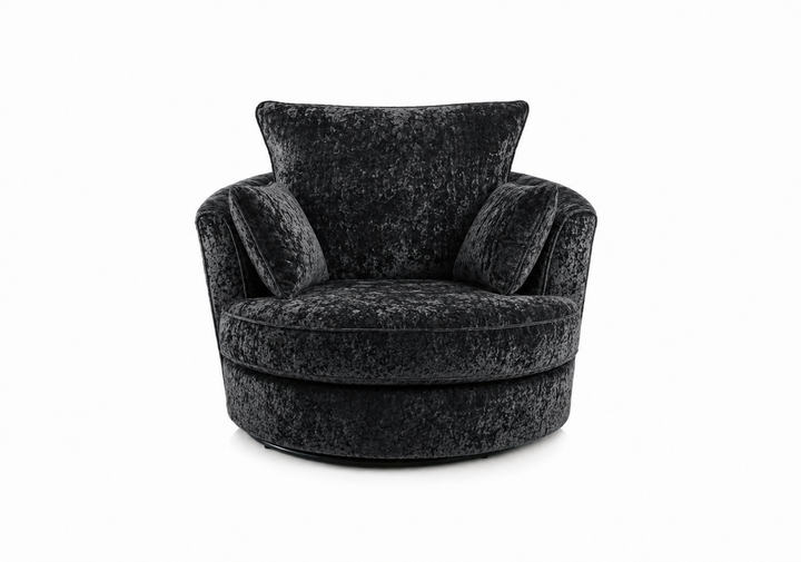 Crush Velvet Swivel Chair