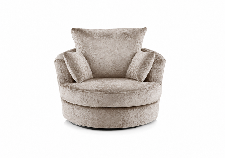 Crush Velvet Swivel Chair