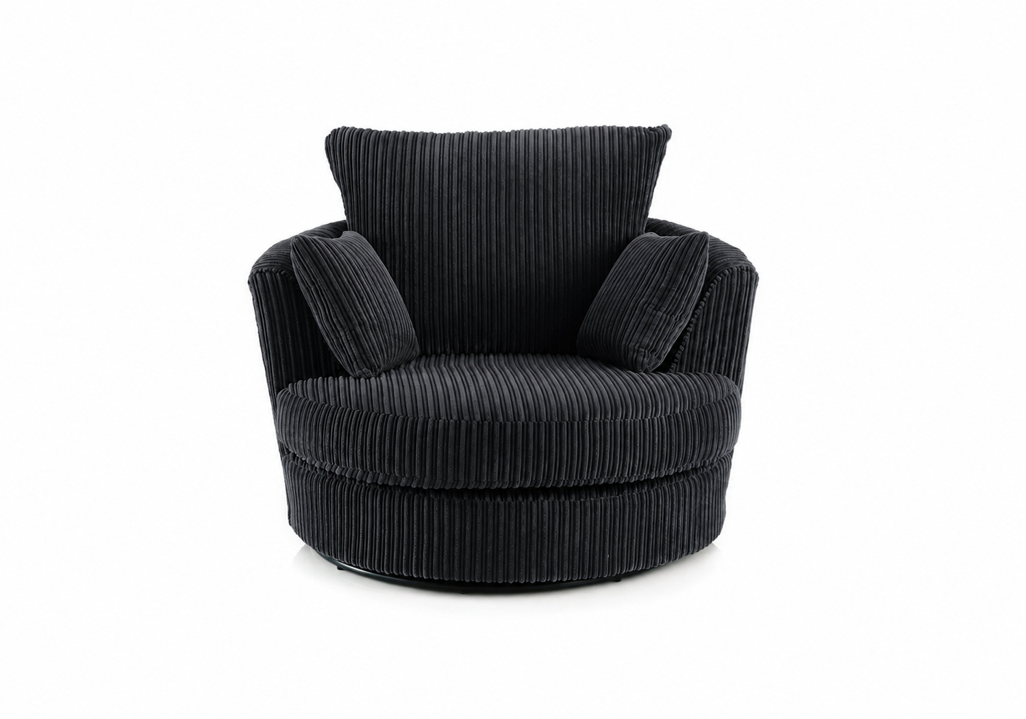 Jumbo Cord Swivel Chair