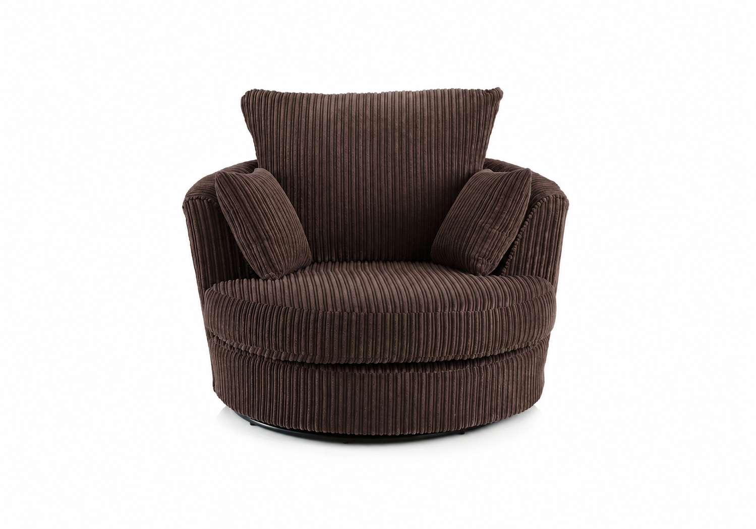 Jumbo Cord Swivel Chair