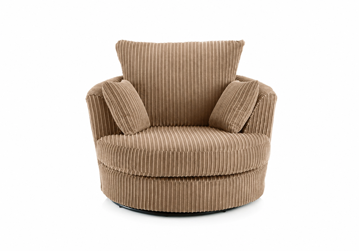 Jumbo Cord Swivel Chair