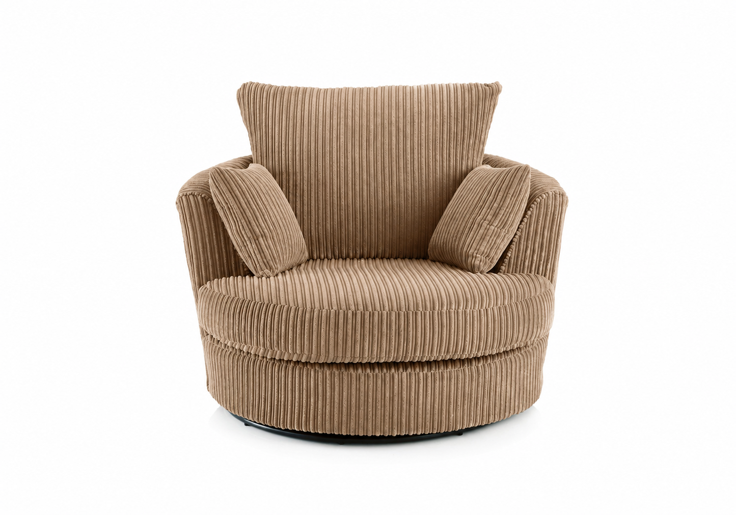Jumbo Cord Swivel Chair