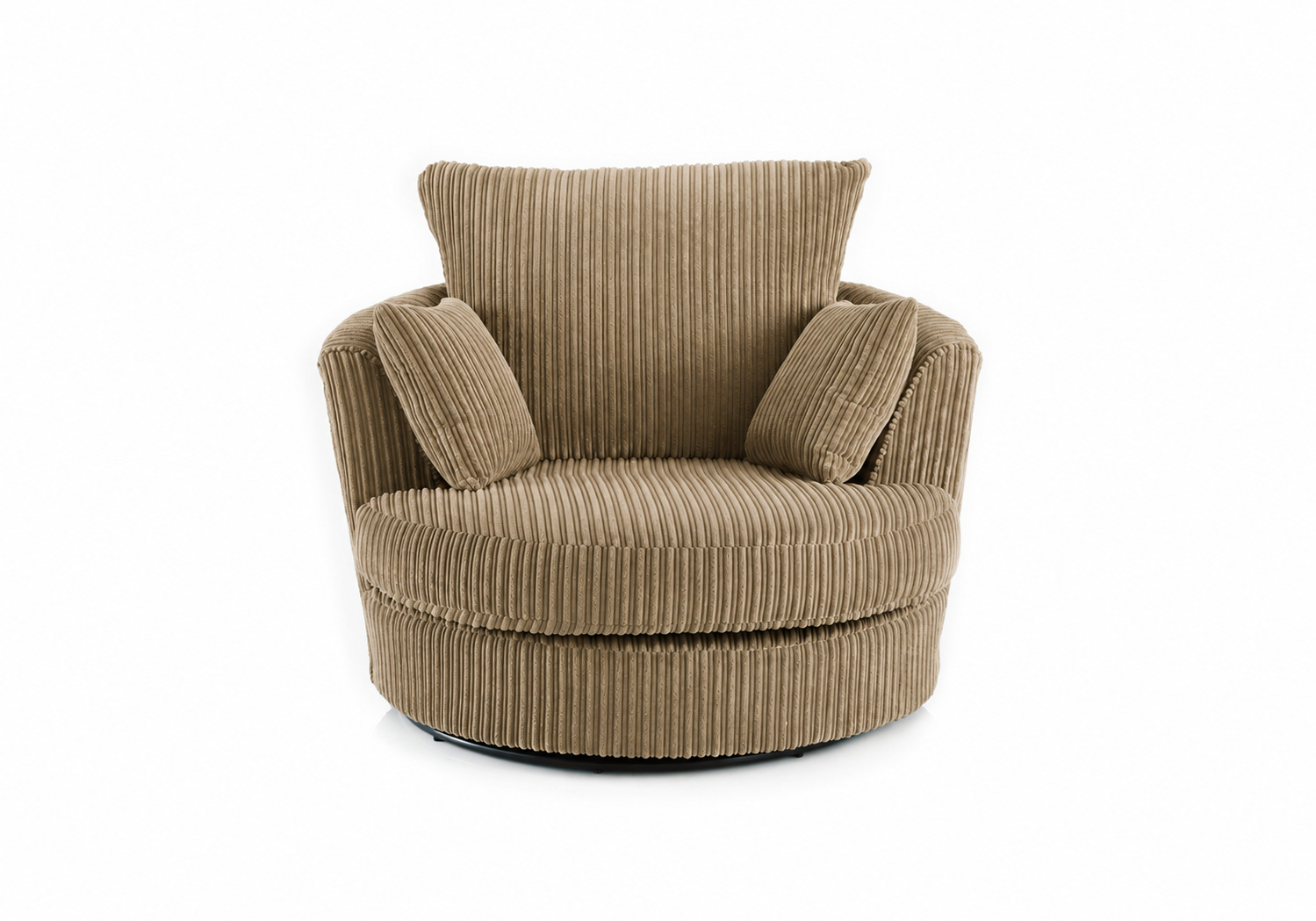 Jumbo Cord Swivel Chair
