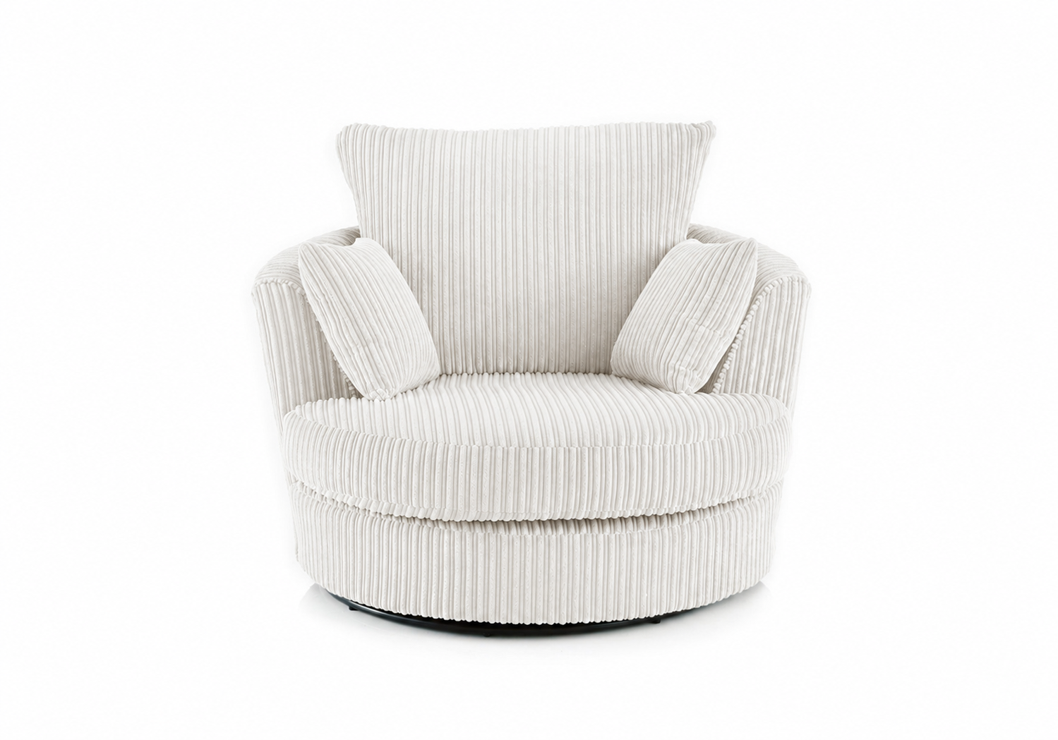 Jumbo Cord Swivel Chair