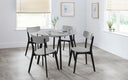 Casa Round Dining Table - Grey/Black