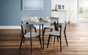 Casa Square Dining Table - Grey/Black